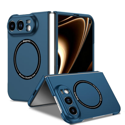 For iPhone Duo Magsafe Magnetic Folding PC Phone Case - Blue - EDA010080901E