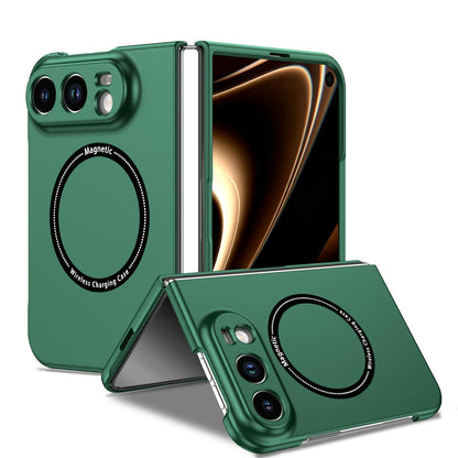 For iPhone Duo Magsafe Magnetic Folding PC Phone Case - Green - EDA010080901F