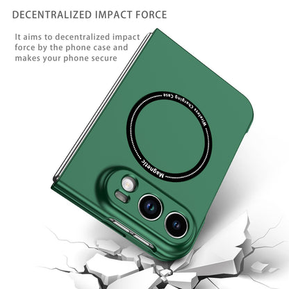 For iPhone Duo Magsafe Magnetic Folding PC Phone Case - Green - EDA010080901F