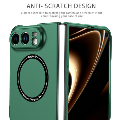 For iPhone Duo Magsafe Magnetic Folding PC Phone Case - Green - EDA010080901F