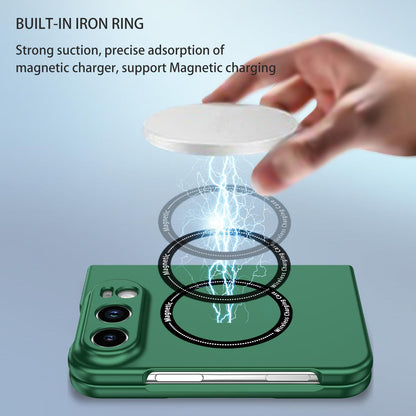 For iPhone Duo Magsafe Magnetic Folding PC Phone Case - Green - EDA010080901F