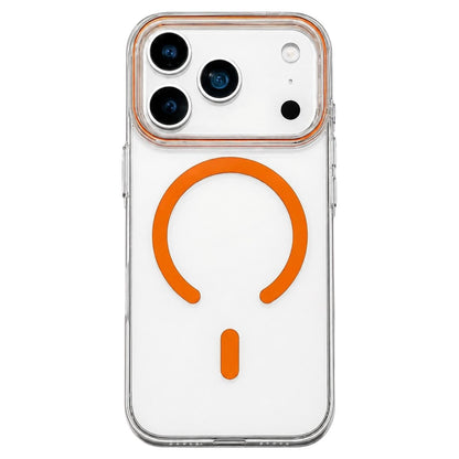 For iPhone 18 Pro Question Mark Clear PC Magnetic Phone Case - Cosmic Orange - EDA010082601F
