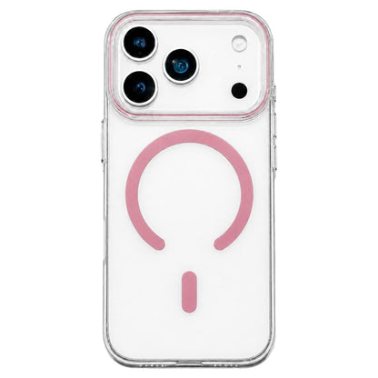 For iPhone 18 Pro Question Mark Clear PC Magnetic Phone Case - Elegant Pink - EDA010082601G