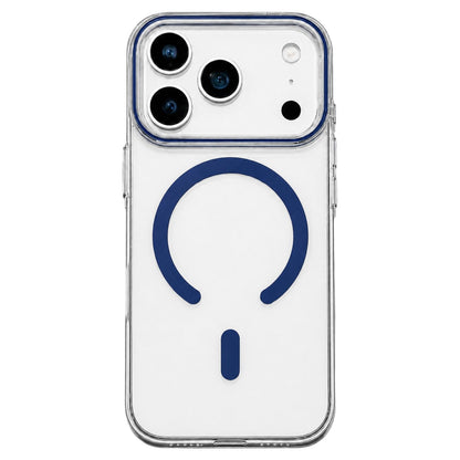 For iPhone 18 Pro Max Question Mark Clear PC Magnetic Phone Case - Business Blue - EDA010082602A