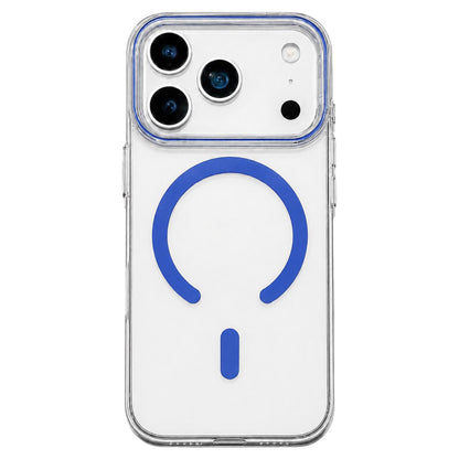 For iPhone 18 Pro Max Question Mark Clear PC Magnetic Phone Case - Glacier Blue - EDA010082602J