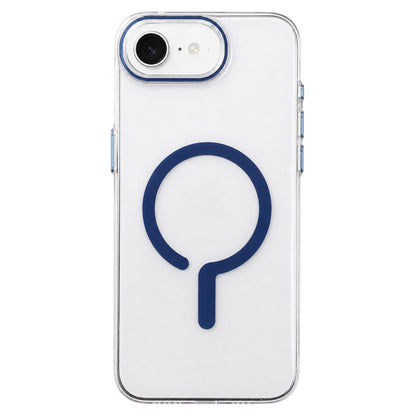 For iPhone 17e / 16e Question Mark Clear PC Magnetic Phone Case - Business Blue - EDA010083501A