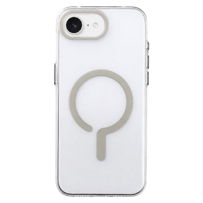 For iPhone 17e / 16e Question Mark Clear PC Magnetic Phone Case - Desert Gold - EDA010083501D