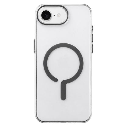 For iPhone 17e / 16e Question Mark Clear PC Magnetic Phone Case - Space Gray - EDA010083501H