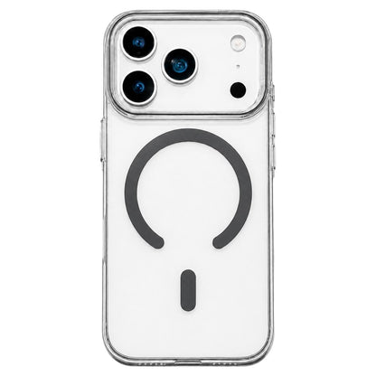 For iPhone 17 Pro Max Question Mark Clear PC Magnetic Phone Case - Space Gray - EDA010083502H