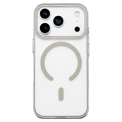 For iPhone 17 Pro Question Mark Clear PC Magnetic Phone Case - Desert Gold - EDA010083503D