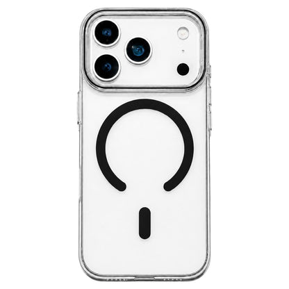 For iPhone 17 Pro Question Mark Clear PC Magnetic Phone Case - Obsidian Black - EDA010083503E