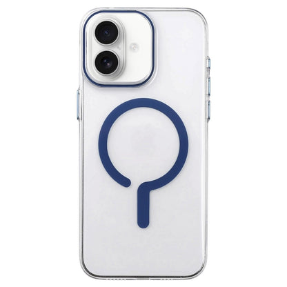 For iPhone 17 Question Mark Clear PC Magnetic Phone Case - Business Blue - EDA010083504A