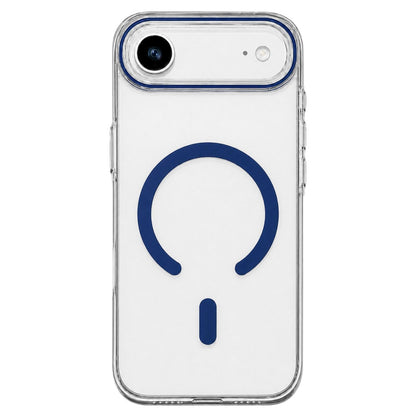 For iPhone Air Question Mark Clear PC Magnetic Phone Case - Business Blue - EDA010083505A