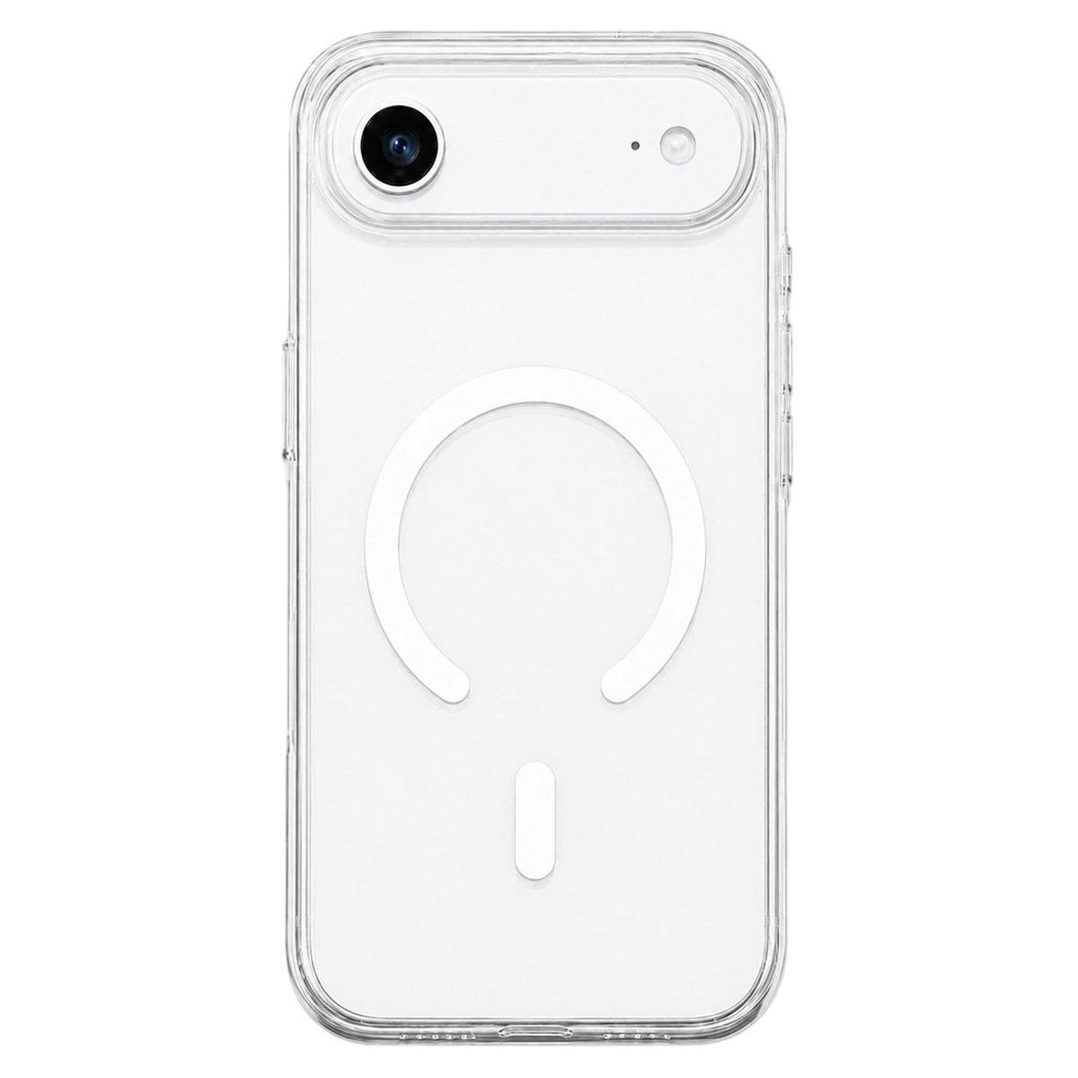 For iPhone Air Question Mark Clear PC Magnetic Phone Case - Jasmine White - EDA010083505C