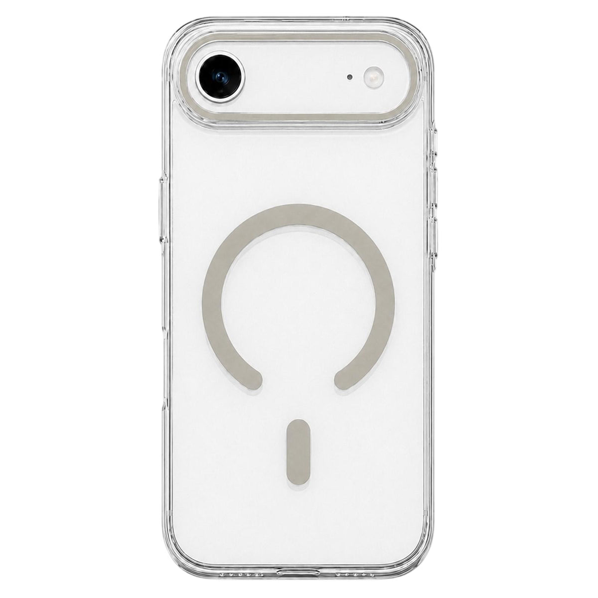 For iPhone Air Question Mark Clear PC Magnetic Phone Case - Desert Gold - EDA010083505D