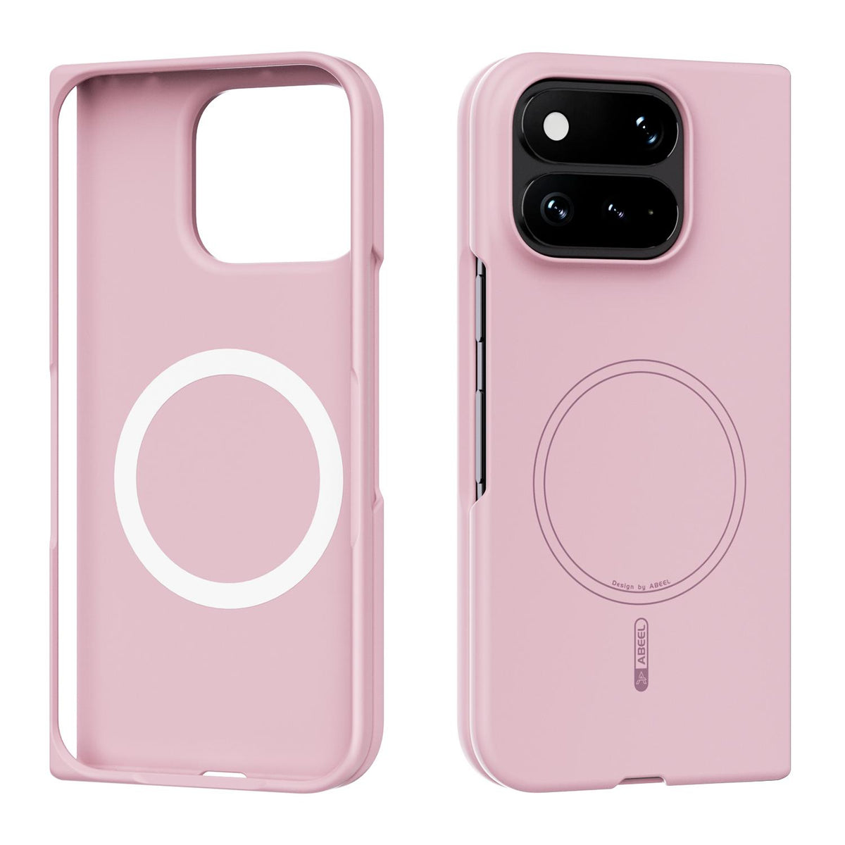 For Google Pixel 11 Pro Fold ABEEL Skin-friendly Feel Magsafe PC Phone Case - Pink - EDA010092201B