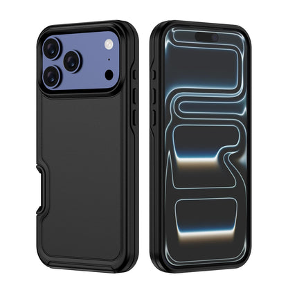 For iPhone 17 Pro Shockproof MagSafe Armor PC Hybrid TPU Phone Case - Black - EDA010092902A