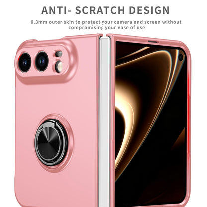 For iPhone Duo Armor Ring Holder Phone Case - Pink - EDA010093101A