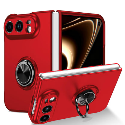 For iPhone Duo Armor Ring Holder Phone Case - Red - EDA010093101C