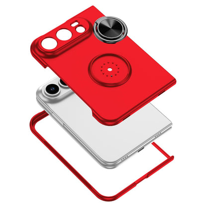 For iPhone Duo Armor Ring Holder Phone Case - Red - EDA010093101C