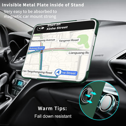 For iPhone Duo Armor Ring Holder Phone Case - Dark Green - EDA010093101E