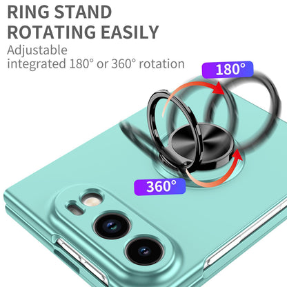 For iPhone Duo Armor Ring Holder Phone Case - Sky Blue - EDA010093101G