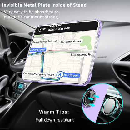 For iPhone Duo Armor Ring Holder Phone Case - Purple - EDA010093101H