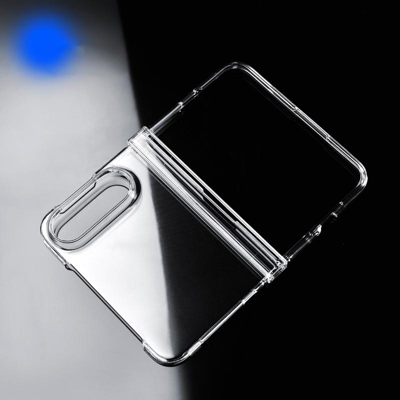 For iPhone Duo Transparent High-definition Three-section PC Phone Case with Hinge - Default - EDA010098101