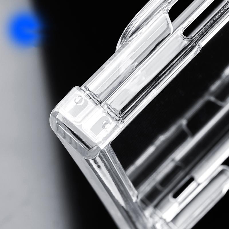 For iPhone Duo Transparent High-definition Three-section PC Phone Case with Hinge - Default - EDA010098101