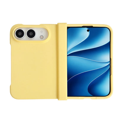 For iPhone Duo 3 in 1 Skin Feel PC Phone Case - Lemon Yellow - EDA010099601E