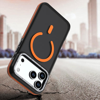 For iPhone 18 Pro Dual Color Skin Feel Magnetic Phone Case - Black - EDA010108802A
