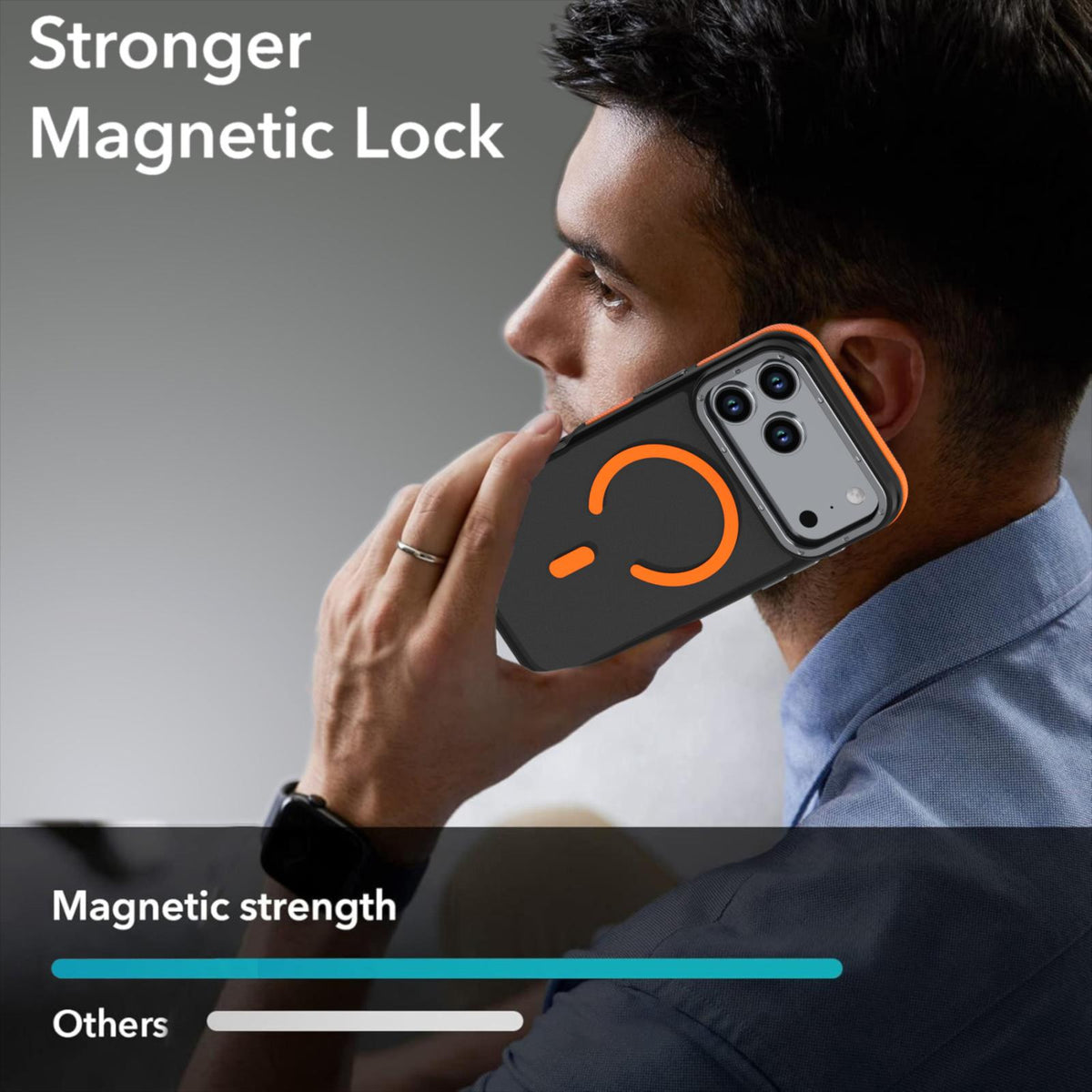 For iPhone 18 Pro Dual Color Skin Feel Magnetic Phone Case - Black - EDA010108802A