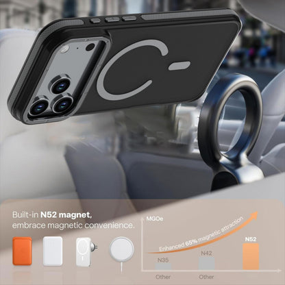 For iPhone 18 Pro Dual Color Skin Feel Magnetic Phone Case - Grey - EDA010108802B