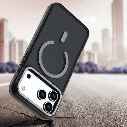 For iPhone 18 Pro Dual Color Skin Feel Magnetic Phone Case - Grey - EDA010108802B