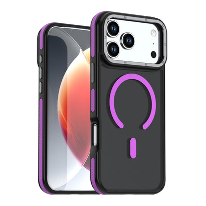 For iPhone 18 Pro Dual Color Skin Feel Magnetic Phone Case - Purple - EDA010108802D