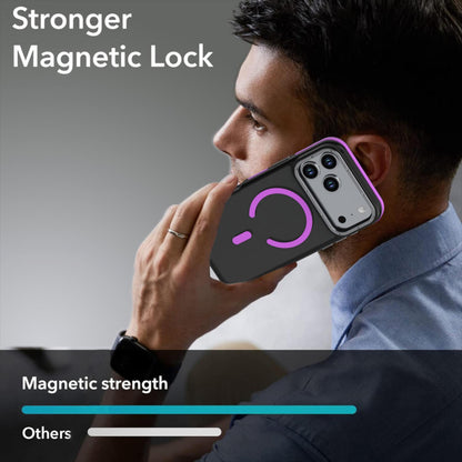 For iPhone 18 Pro Dual Color Skin Feel Magnetic Phone Case - Purple - EDA010108802D
