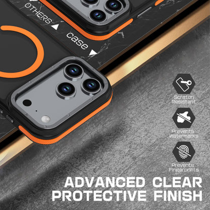 For iPhone 18 Pro Dual Color Skin Feel Magnetic Phone Case - Orange - EDA010108802E