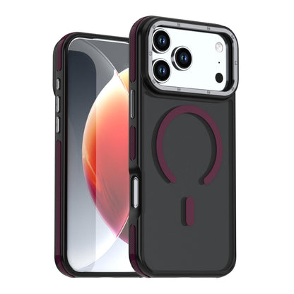 For iPhone 18 Pro Dual Color Skin Feel Magnetic Phone Case - Wine Red - EDA010108802F