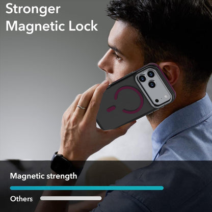 For iPhone 18 Pro Dual Color Skin Feel Magnetic Phone Case - Wine Red - EDA010108802F
