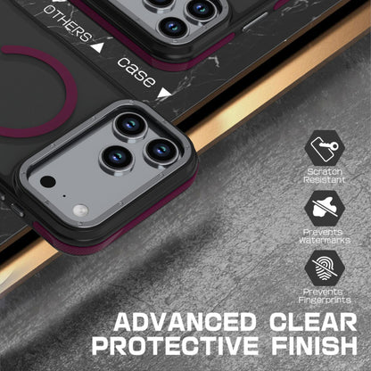 For iPhone 18 Pro Dual Color Skin Feel Magnetic Phone Case - Wine Red - EDA010108802F