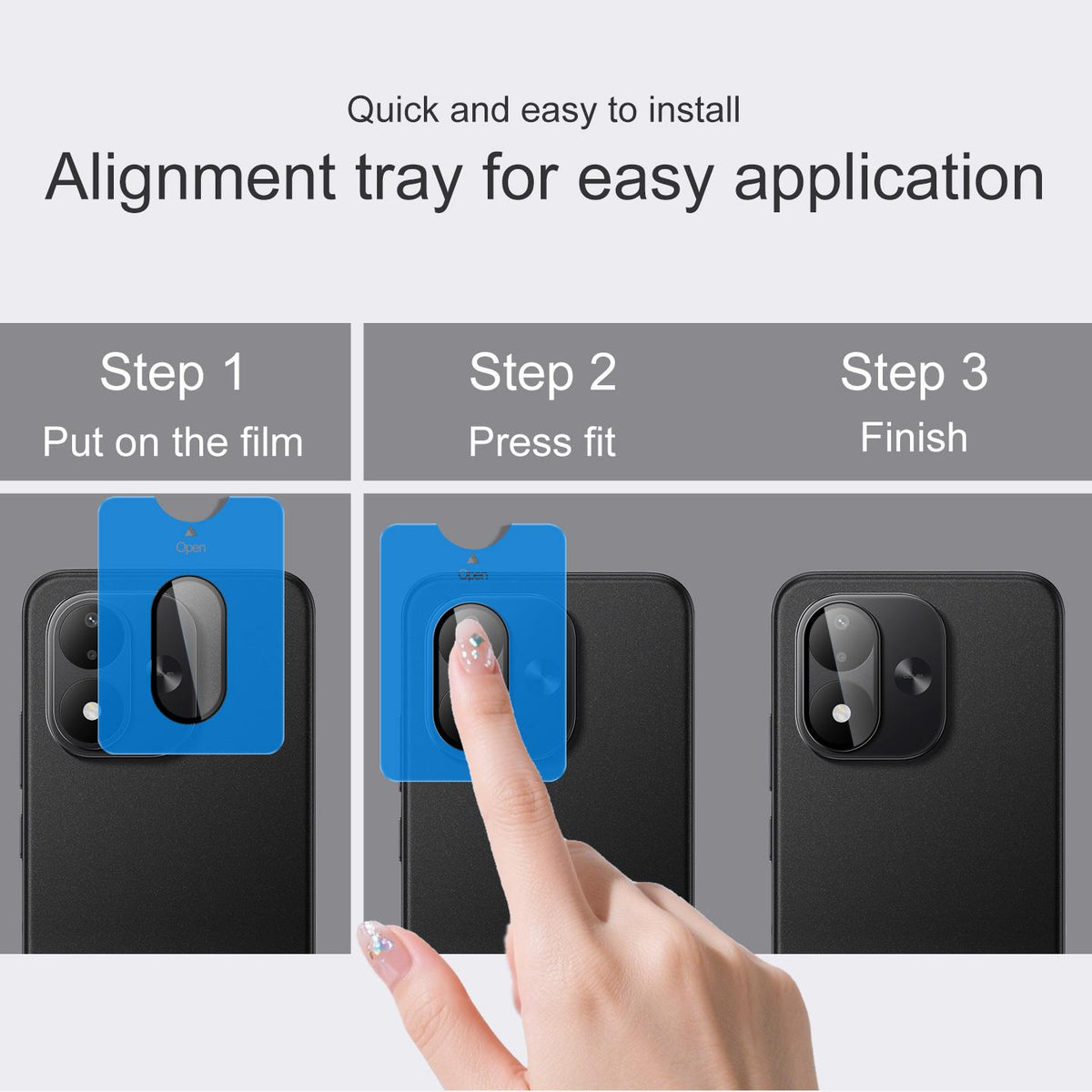 For Redmi Note 17 5G / 4G Global 171mm IMAK Glass Rear Camera Lens Film Phone Case Exclusive, Self-positioning Version - Default - EDA010124902