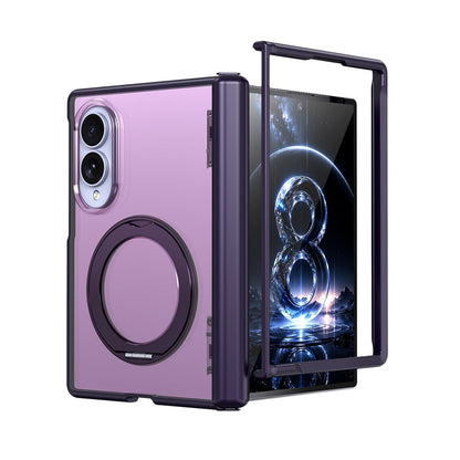 For Galaxy Z Fold8 5G Kalebol MagSafe Metal Ring Holder Phone Case - Purple - EDA010125903E