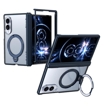For Galaxy Z Fold8 5G ShenYi R2 Magnetic 360 Folding Metal Ring Holder Phone Case - Blue - EDA010131201B