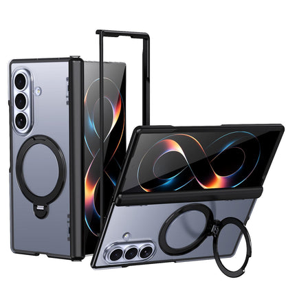 For Galaxy Z Fold8 Ultra 5G ShenYi R2 Magnetic 360 Folding Metal Ring Holder Phone Case - Black - EDA010131202A