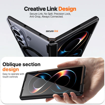 For Galaxy Z Fold8 Ultra 5G ShenYi R2 Magnetic 360 Folding Metal Ring Holder Phone Case - Black - EDA010131202A