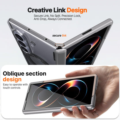 For Galaxy Z Fold8 Ultra 5G ShenYi R2 Magnetic 360 Folding Metal Ring Holder Phone Case - Titanium Gray - EDA010131202C