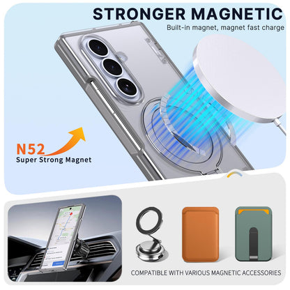 For Galaxy Z Fold8 Ultra 5G ShenYi R2 Magnetic 360 Folding Metal Ring Holder Phone Case - Titanium Gray - EDA010131202C