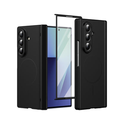 For Samsung Galaxy Z Fold7 5G Full Cover HD Integrated Magnetic Hinge Folding Phone Case - Black - EDA010134104A