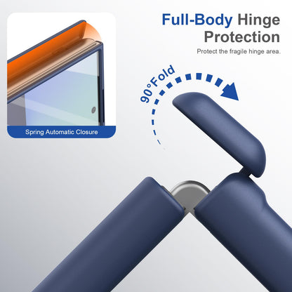 For Samsung Galaxy Z Fold7 5G Full Cover HD Integrated Magnetic Hinge Folding Phone Case - Blue - EDA010134104B