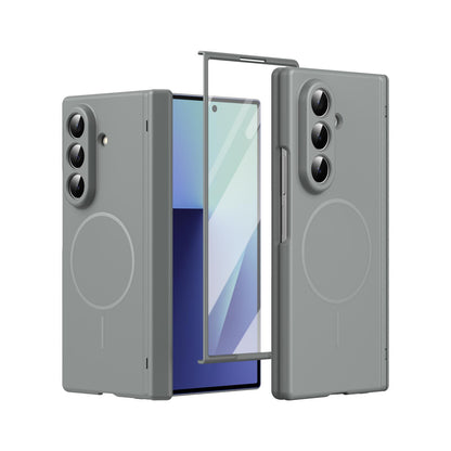 For Samsung Galaxy Z Fold7 5G Full Cover HD Integrated Magnetic Hinge Folding Phone Case - Grey - EDA010134104D